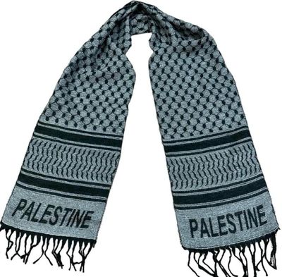 Palestine Grey Keffiyeh Shawl