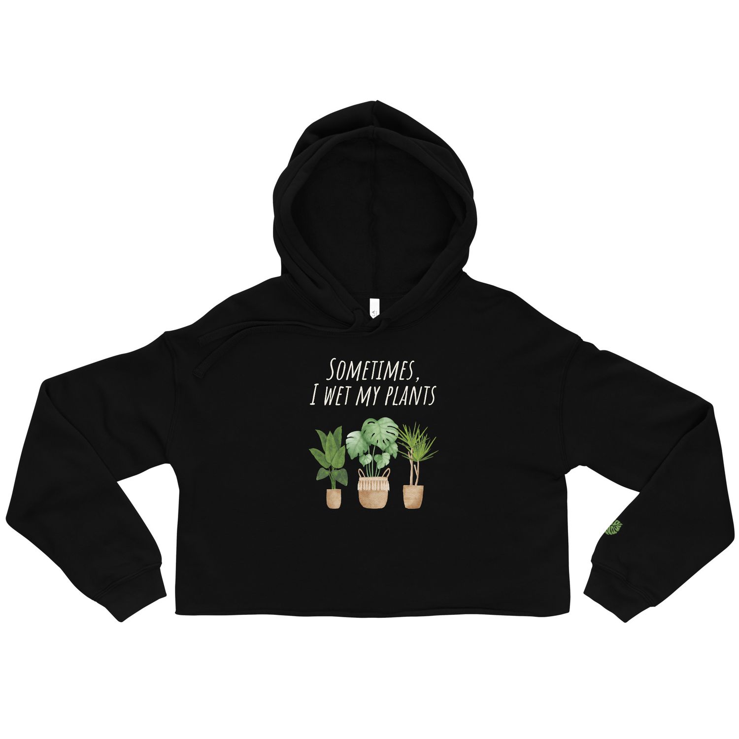 Cropped &#39;Wet My Plants&#39; Hoodie