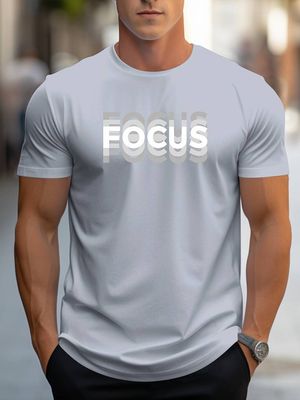 Focus T-Shirt - Ljusgrå