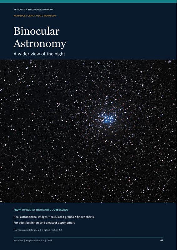 Binocular Astronomy - illustrated handbook and workbook (PDF, English)