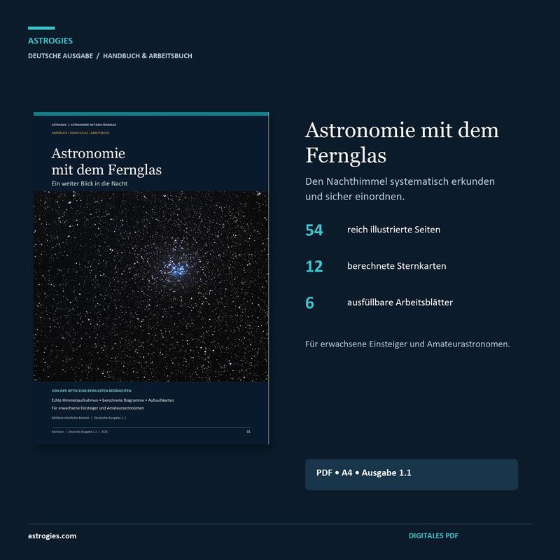 Astronomie mit dem Fernglas - illustriertes Handbuch und Arbeitsbuch (PDF, Deutsch)