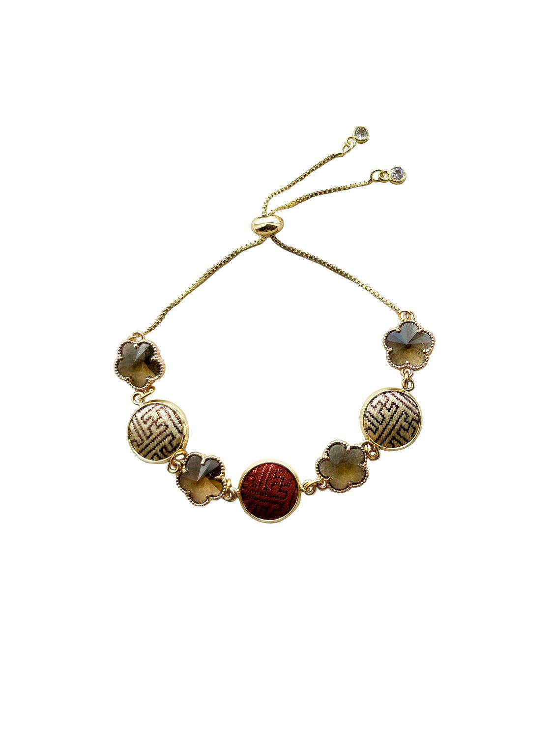 Vintage Infinity Bracelet, Brown