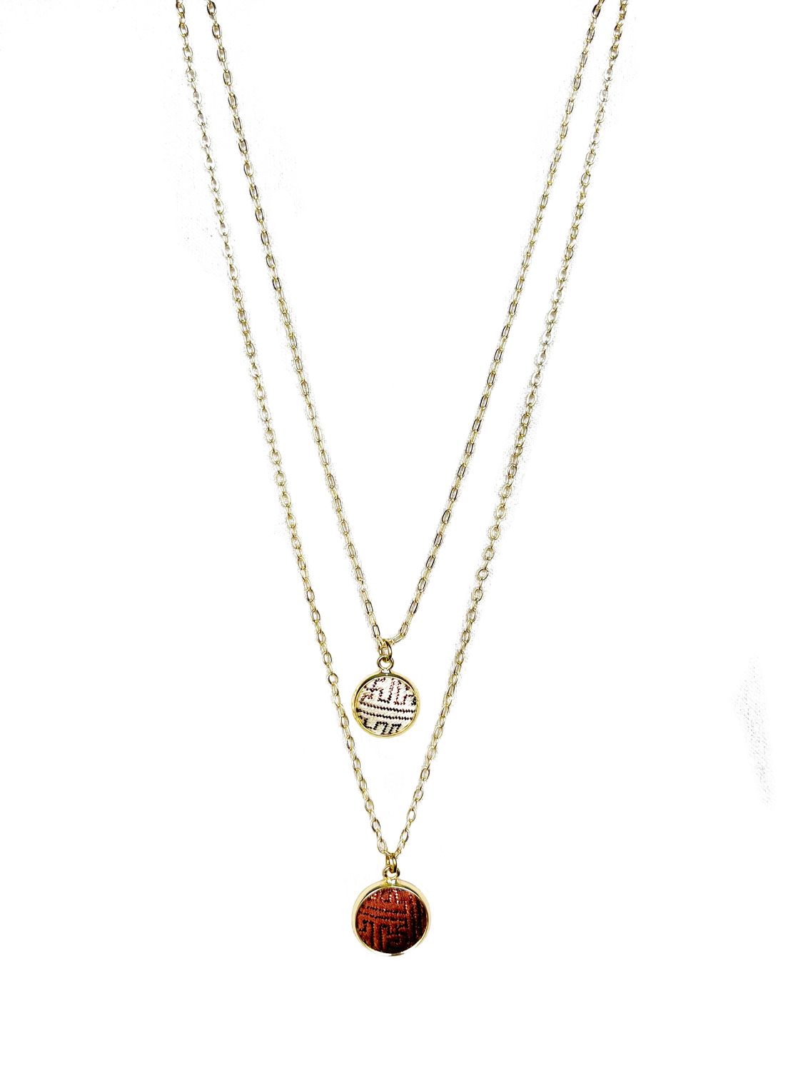 Twice Adorned Necklace, Brown