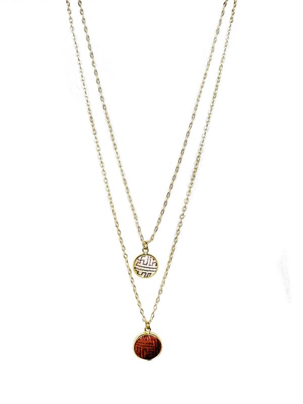 Twice Adorned Necklace, Brown