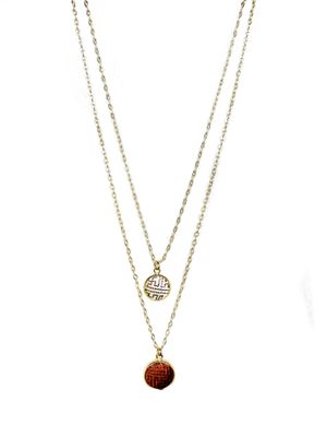 Twice Adorned Necklace, Brown
