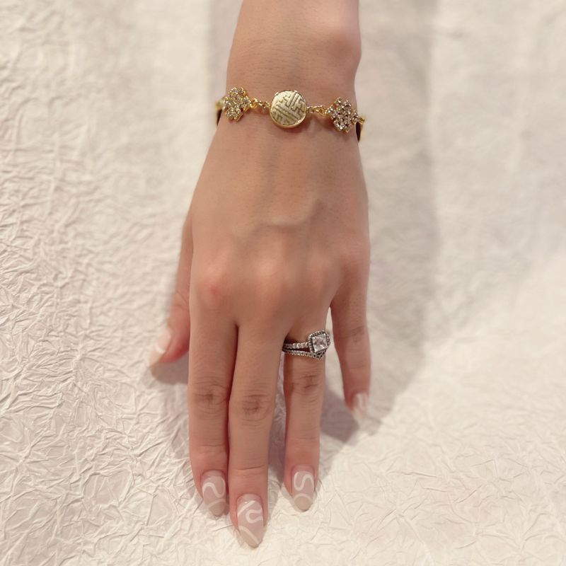 Infinity Bracelet, White