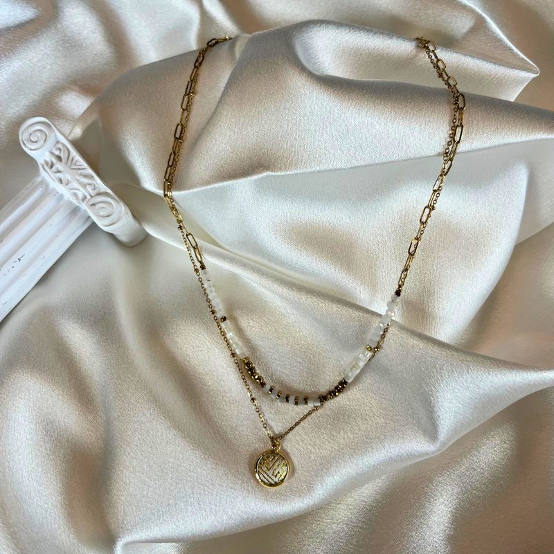 Cascade Necklace, White