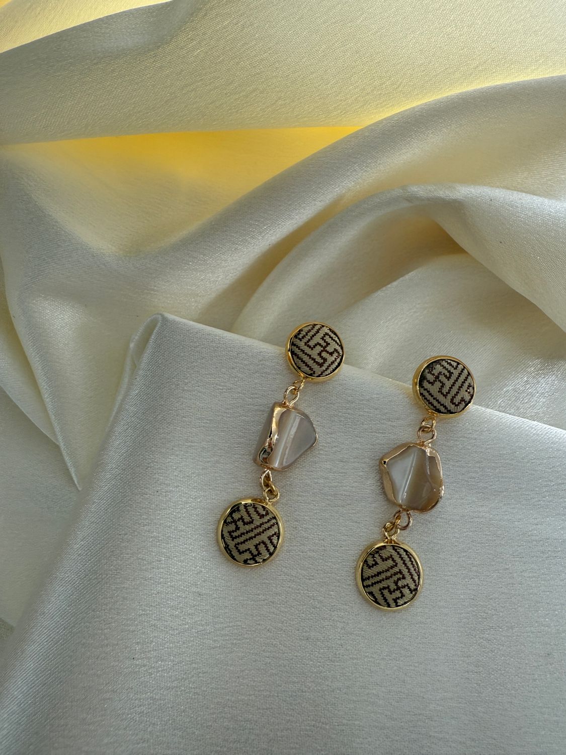 Terra Maze Drop Earrings