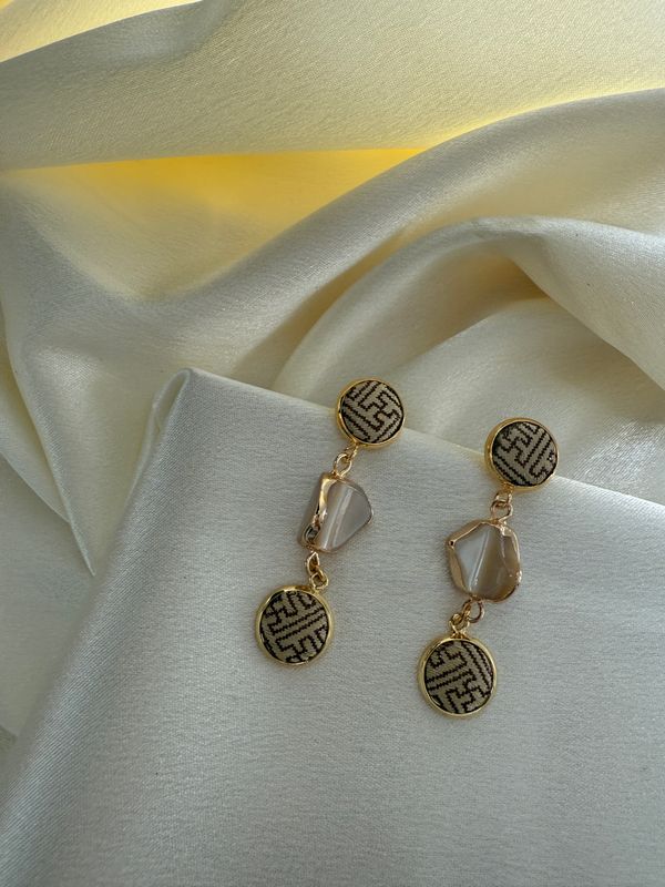 Terra Maze Drop Earrings