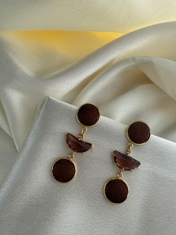 Cocoa Silk Cascade Earrings