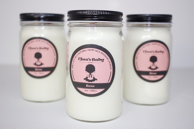 Rose 8oz Soy Candle