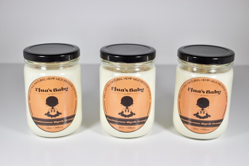 Frankincense/Myrrh/Orange 12oz Soy Candle