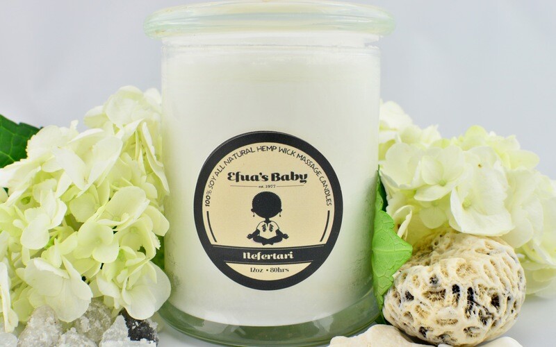Nefertari 12oz QUEEN Series Soy Massage Candle