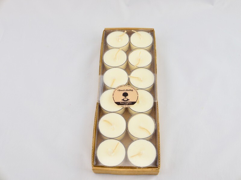 Unscented 12 Pack Soy Tea-lights