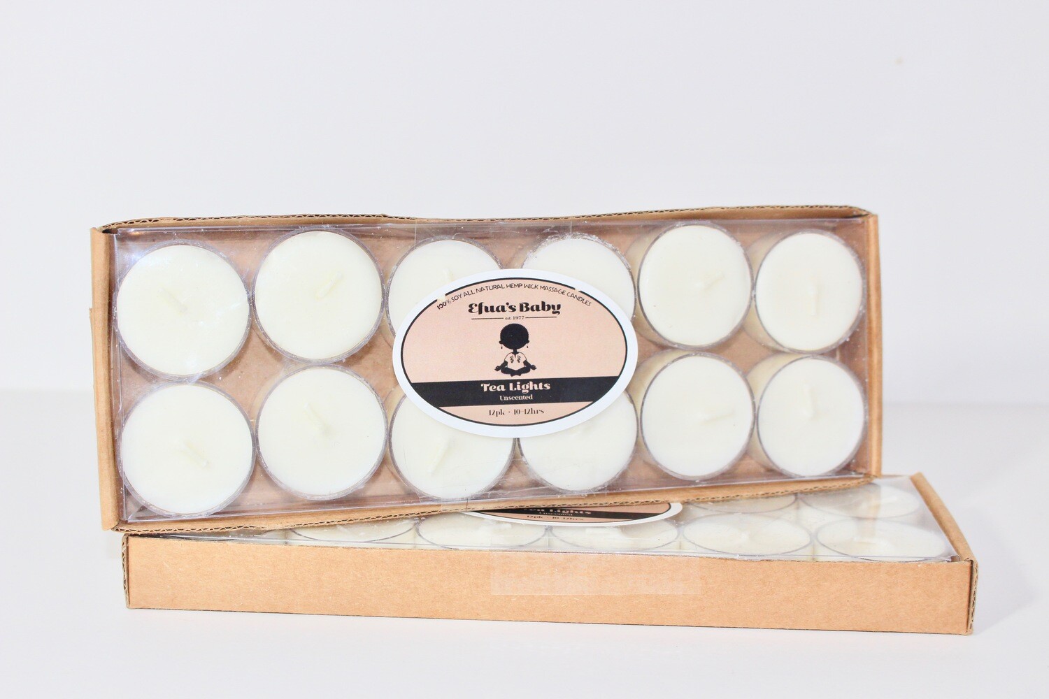 Unscented 12 Pack Soy Tea-lights