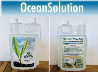 Ocean Solution (Plant Food) A Little goes a long way (Concentrated) 1 Quart/presently available only in the U.S.A.