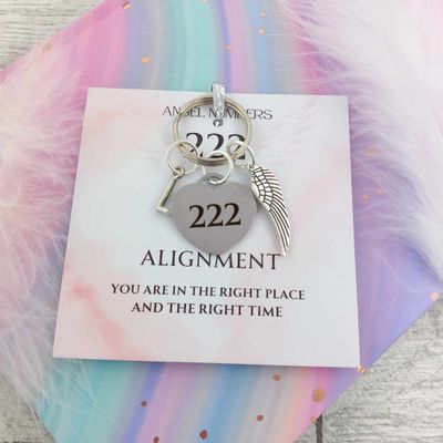 Angel Number Keyring