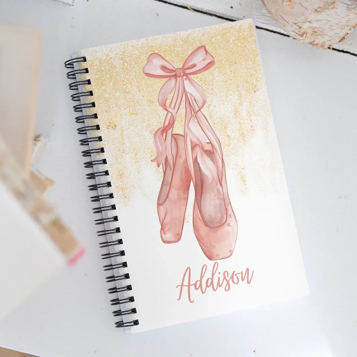 Ballet Shoes Personalised Notebook