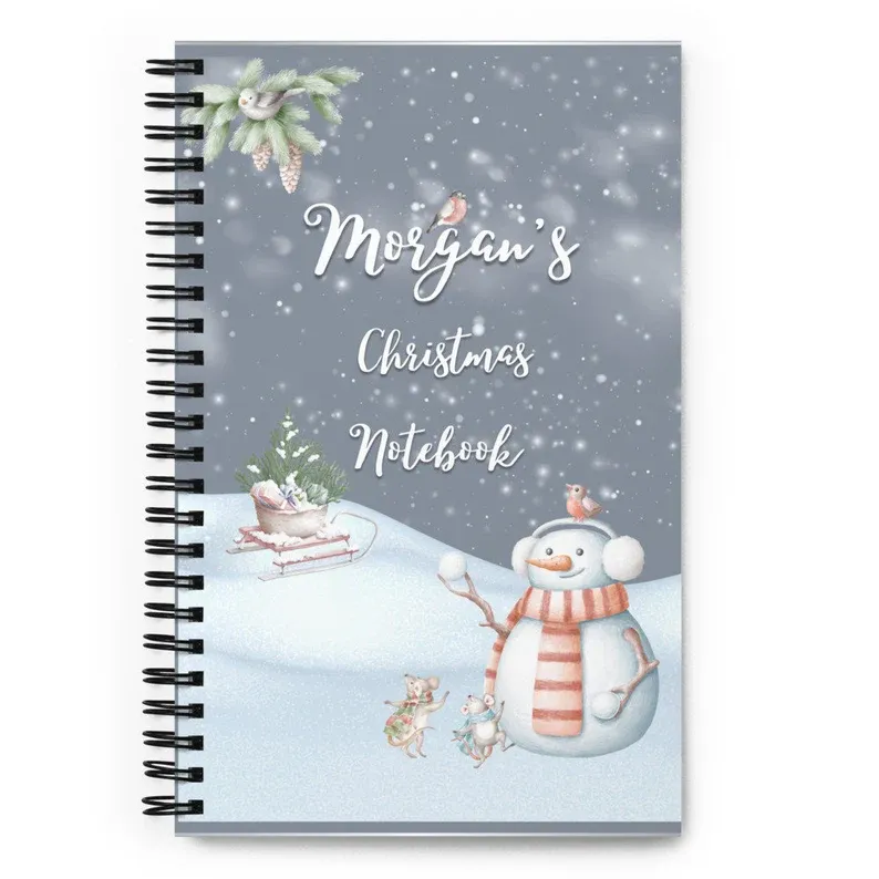 Christmas theme Personalised Notebook