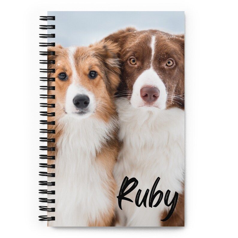 Border Collie Dog Personalised Notebook