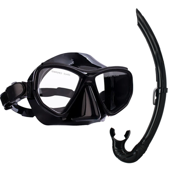 Diving and Freediving Tempered Glass Masks And Snorkels