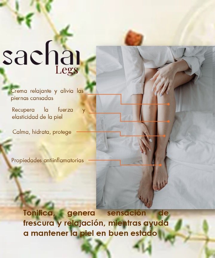 SACHAi RELAX, nourishing, moisturizer cream, helps relief, legs, joint, and muscle pain.