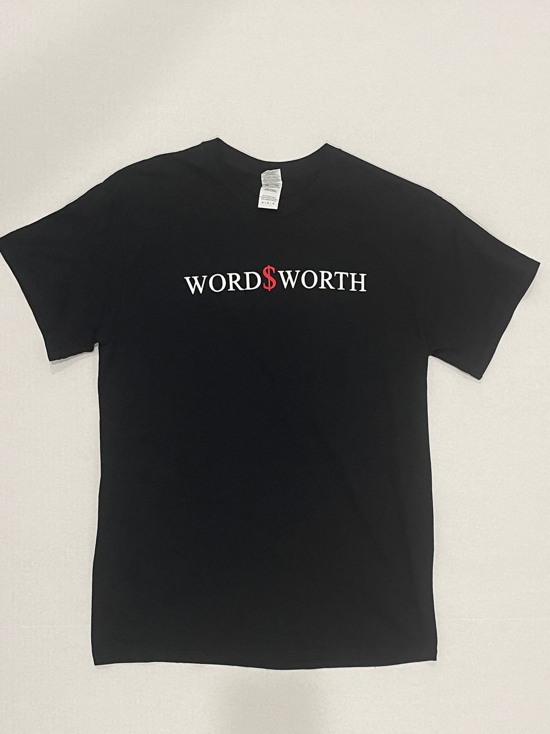 Wordsworth Logo Tee-Red dollar sign