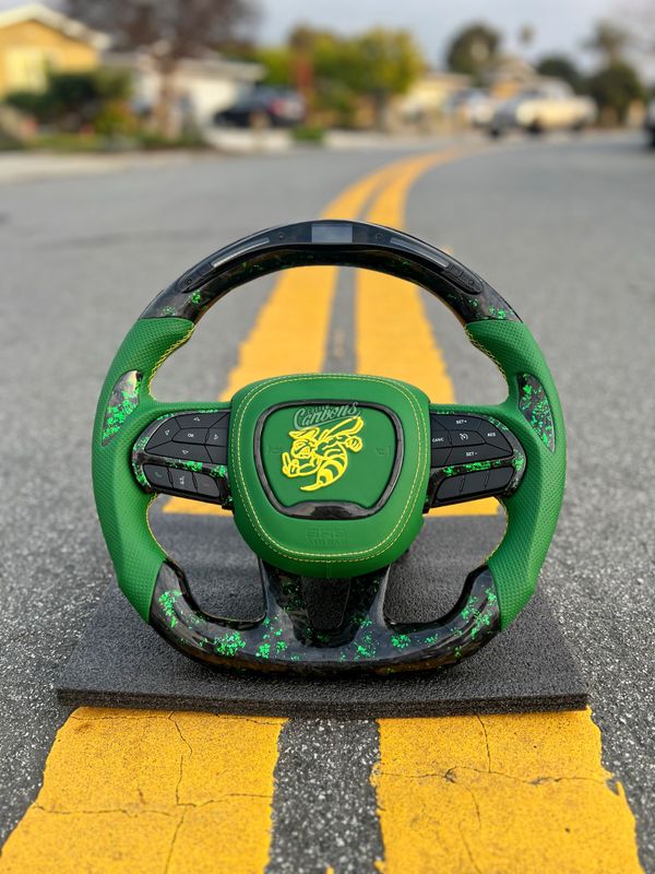 2015+ Dodge Charger, Challenger, Durango and Jeep Carbon fiber steering wheel