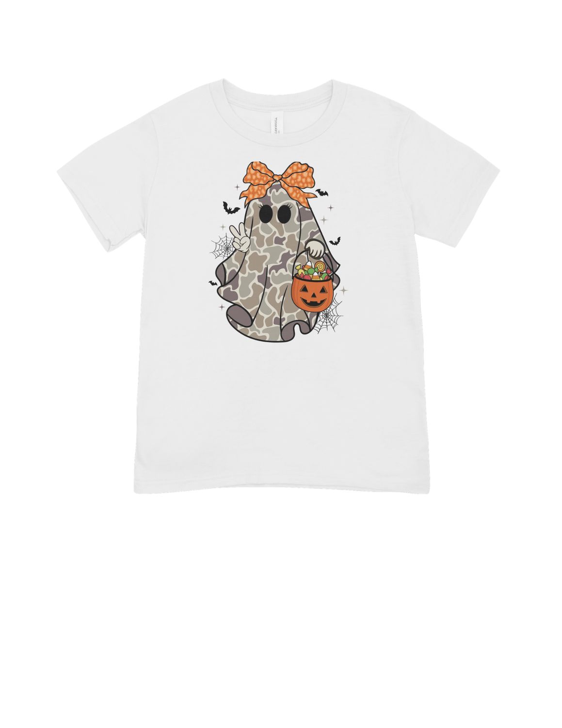 Girls Camo Spooky Tee