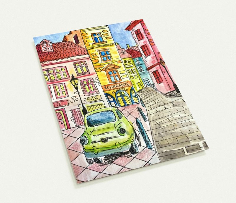 Watercolor Greeting Cards  (Pack of 10)