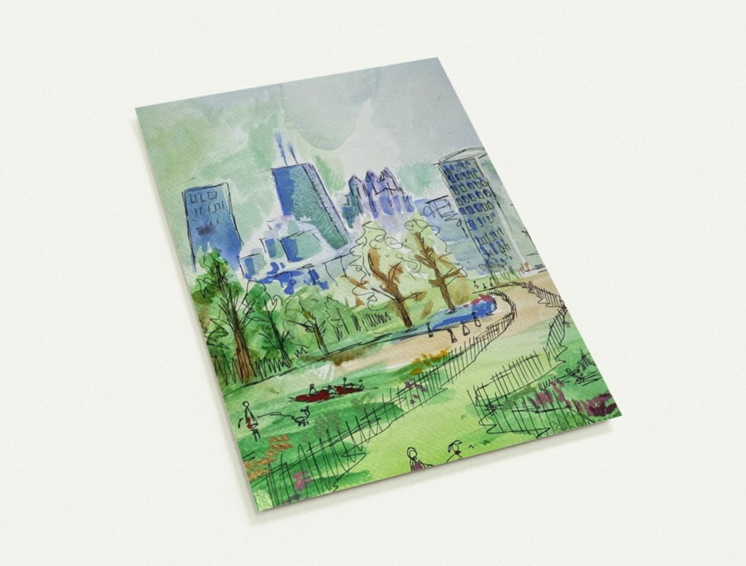 Watercolor Greeting Cards  (Pack of 10)