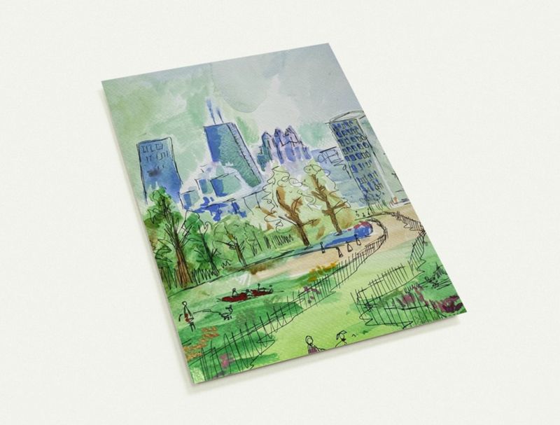 Watercolor Greeting Cards  (Pack of 10)