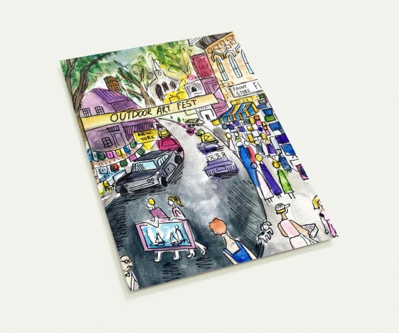 Watercolor Greeting Cards  (Pack of 10)