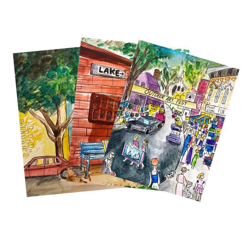 Outdoors Print Trio