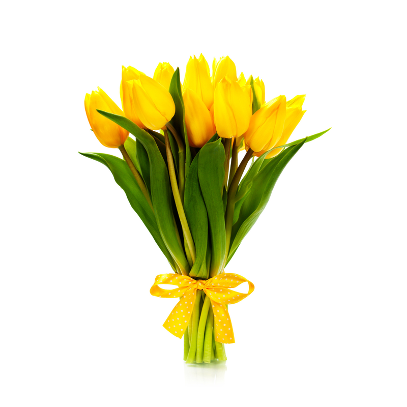 RAMO DE TULIPANES AMARILLOS