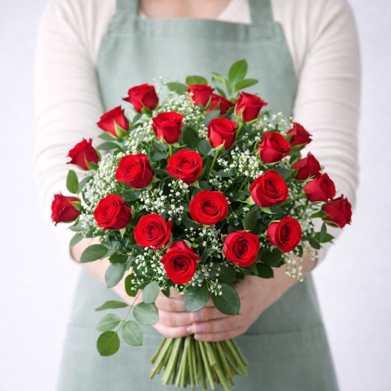 RAMO DE ROSAS SENA CON BOMBONES