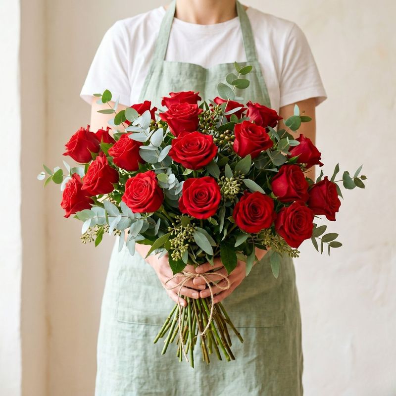 RAMO DE ROSAS SENA CON BOMBONES
