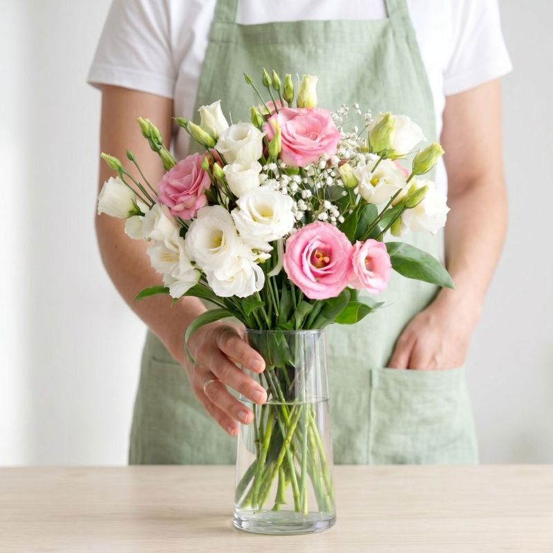RAMO DE LISIANTHUS Y PANICULATA
