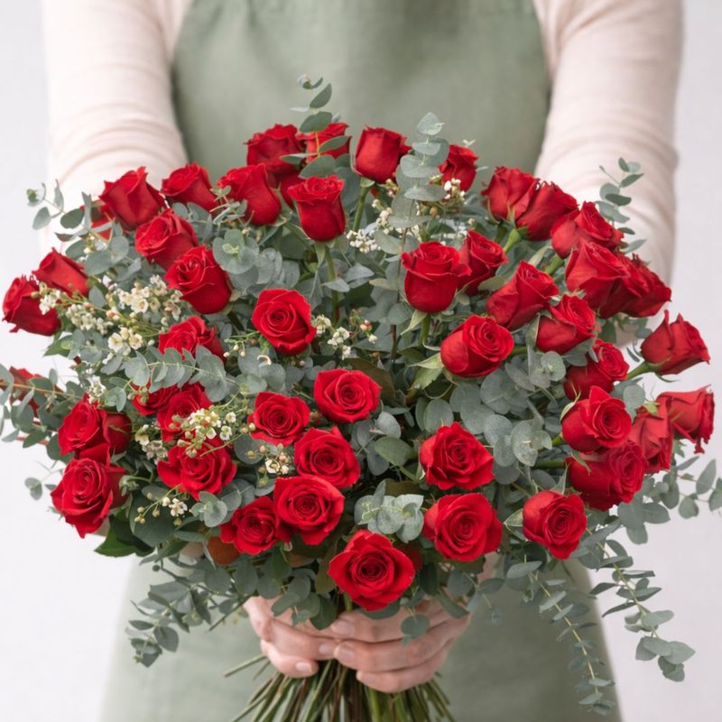 RAMO DE ROSAS ROJAS MILAN