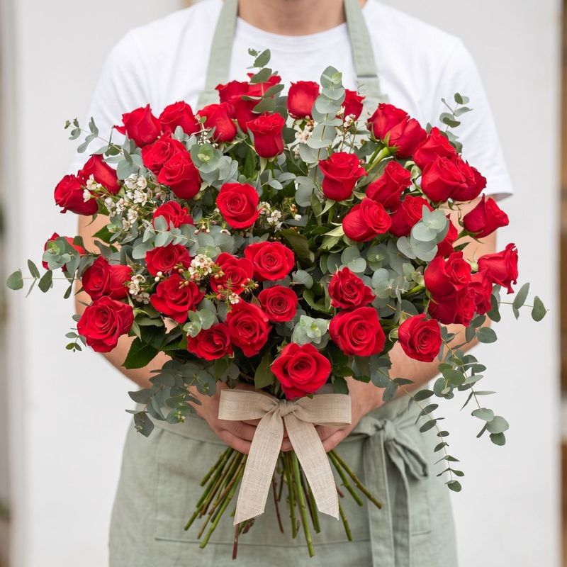 RAMO DE ROSAS ROJAS MILAN