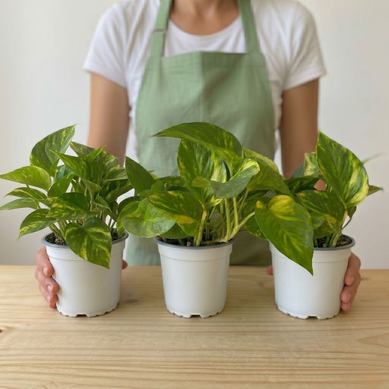 POTOS COLGANTE - CONJUNTO DE TRES PLANTAS
