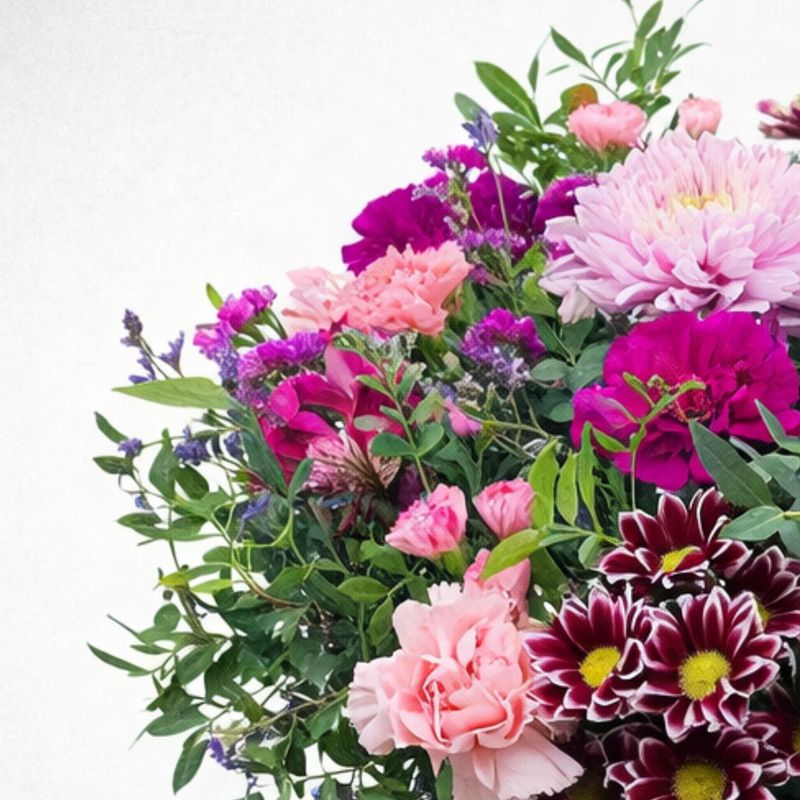 RAMO MARTINA - FLORES ROSA Y BLANCO