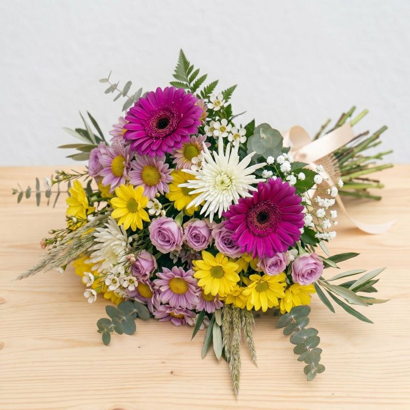RAMO MARTINA - FLORES ROSA Y BLANCO