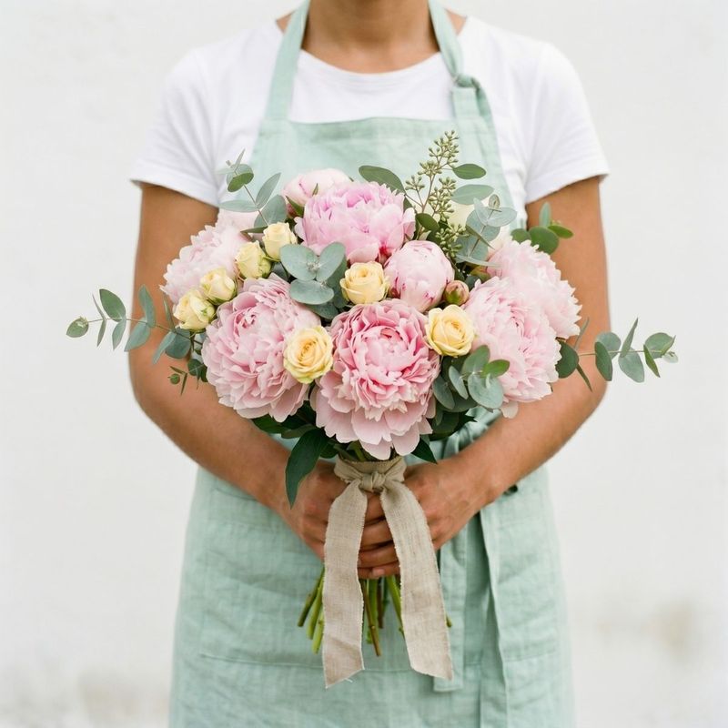 RAMO DE PEONIAS Y ROSAS