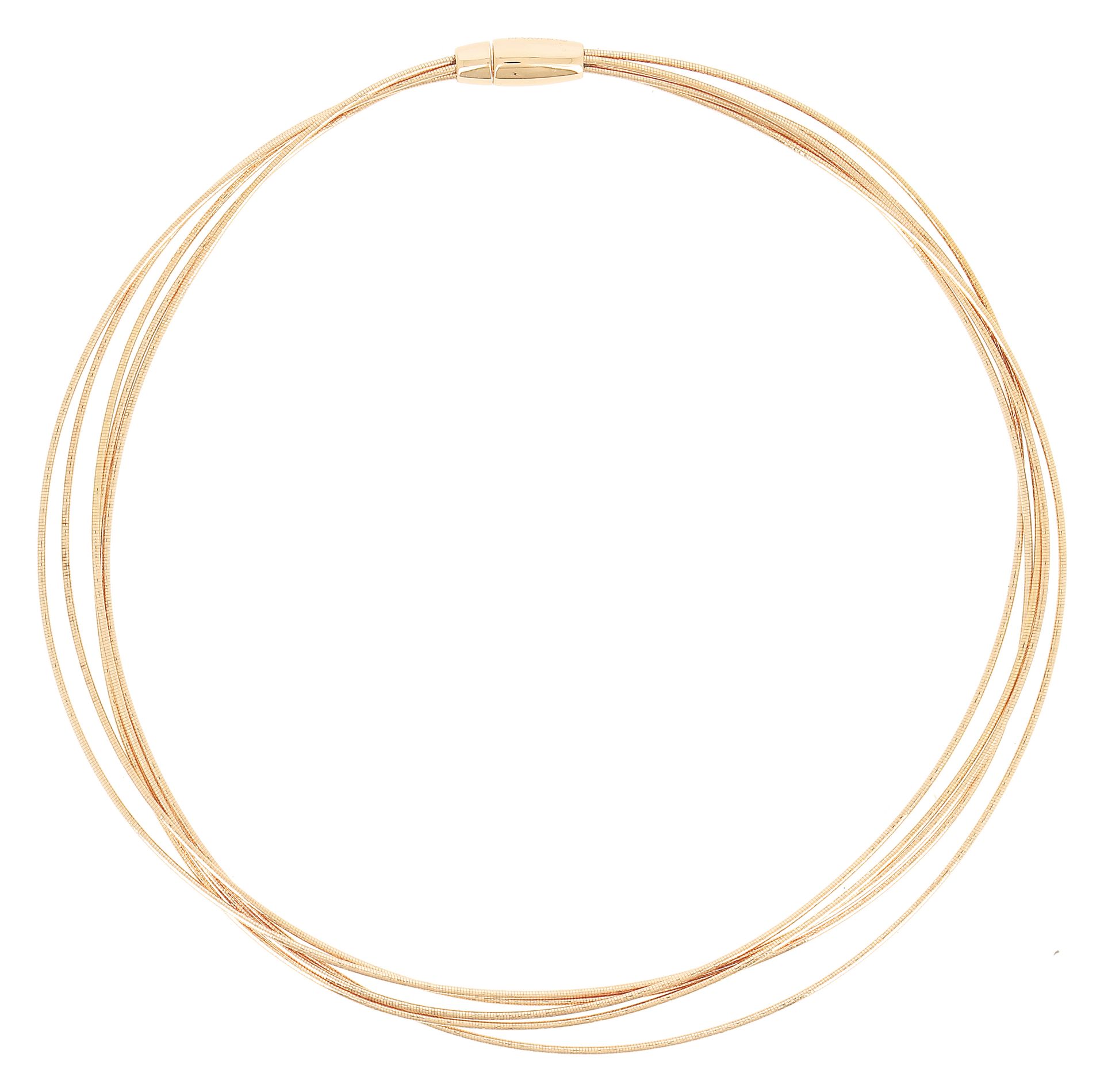 PESAVENTO GIROCOLLO DNA 5 FILI CON CALAMITA ARGENTO 925 GIALLO