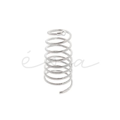 PESAVENTO ANELLO DNA SPIRALE ARGENTO 925 RODIATO
