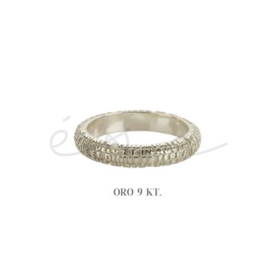 TUUM ANELLO LA FEDE ORO BIANCO 9 KT