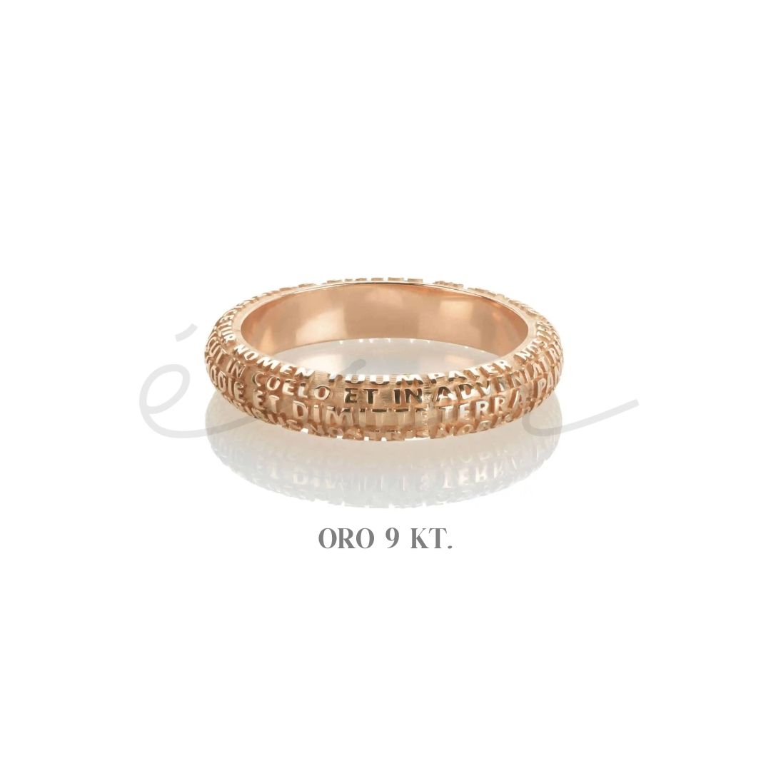 TUUM ANELLO LA FEDE ORO ROSA 9 KT