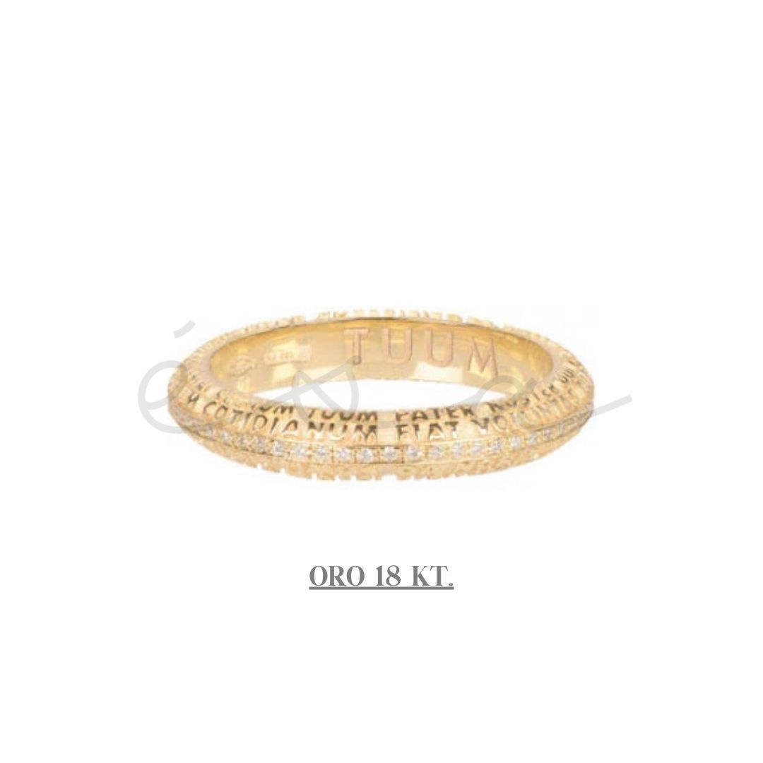 TUUM ANELLO LA FEDE AETERNA ORO GIALLO 18 KT