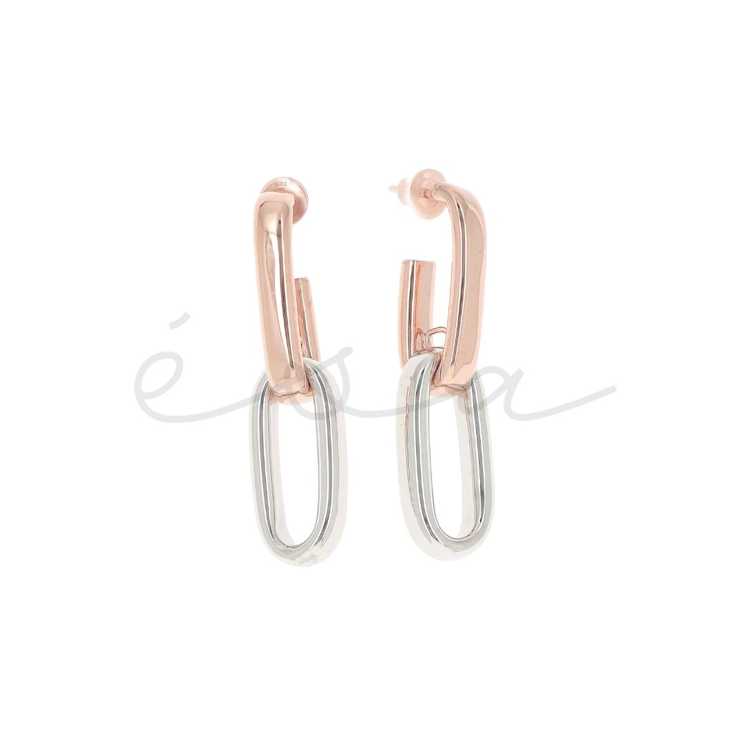 PESAVENTO ORECCHINI FOREVER CHIC IN ARGENTO 925 RODIO ROSA